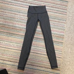 Grey lululemon leggings wonder under luxtreme size 2